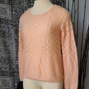 LC LAUREN  CONRAD....CORCHET SWEATER